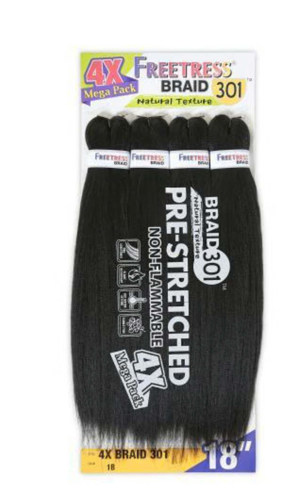 SHAKE N GO - FB - 4X PRE-STRETCHED BRAID 301 - 18''