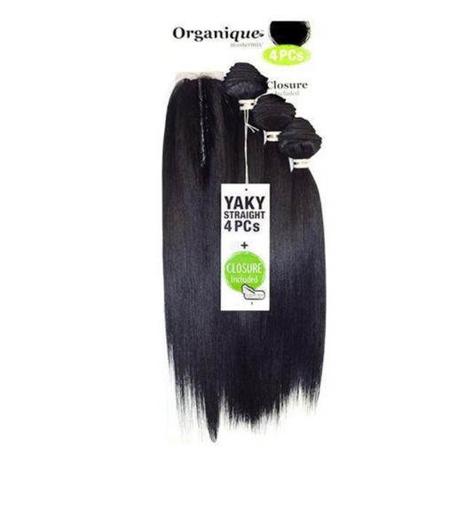 SHAKE N GO - ORGANIQUE - YAKY STRAIGHT - 4PCS -18'' 20'' 22'' + CL