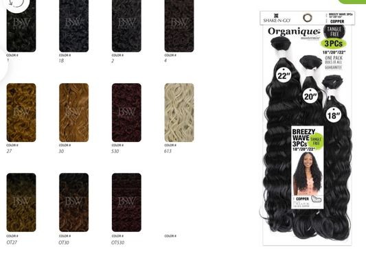 SHAKE N GO - ORGANIQUE - DEEP WAVE 3PCS - 18'' 20'' 22''