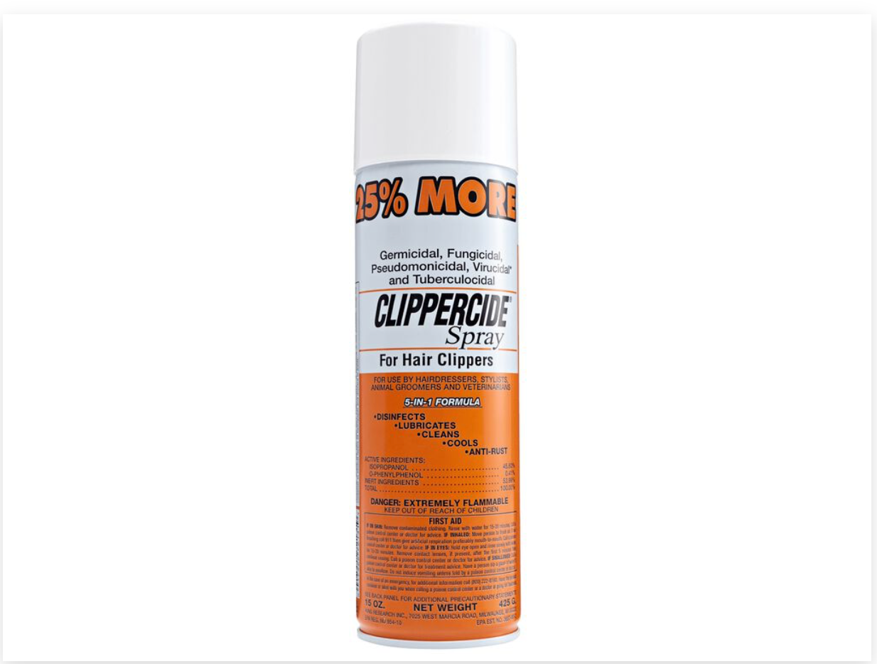 CLIPPERCIDE AEROSOL SPRAY FOR HAIR CLIPPERS - 5-IN-1 - FORMULAR