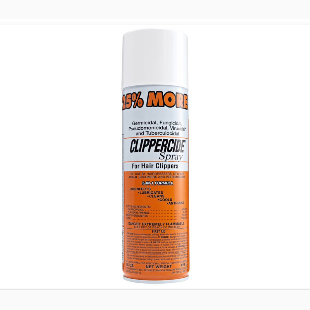 CLIPPERCIDE AEROSOL SPRAY FOR HAIR CLIPPERS - 5-IN-1 - FORMULAR
