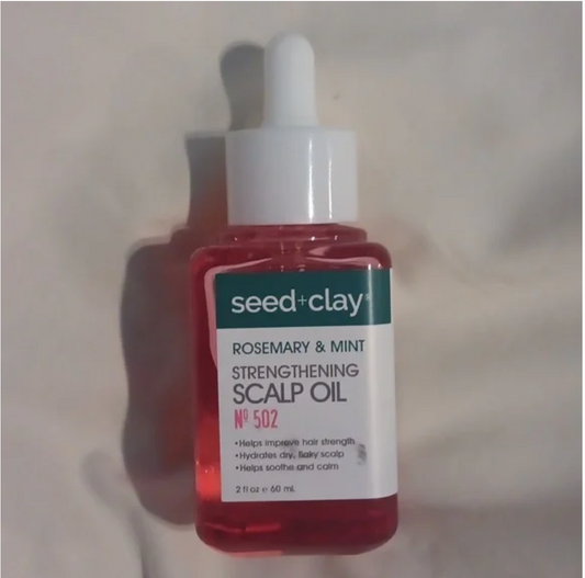 SEED+CLAY-ROSEMARY & MINT STRENGTHENING SCALP OIL