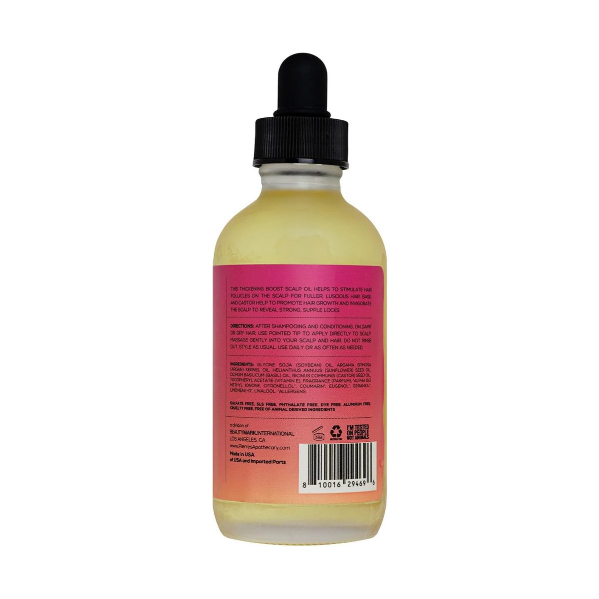 pierre's apothecary - thickening boost - Basil + Castor scalp oil