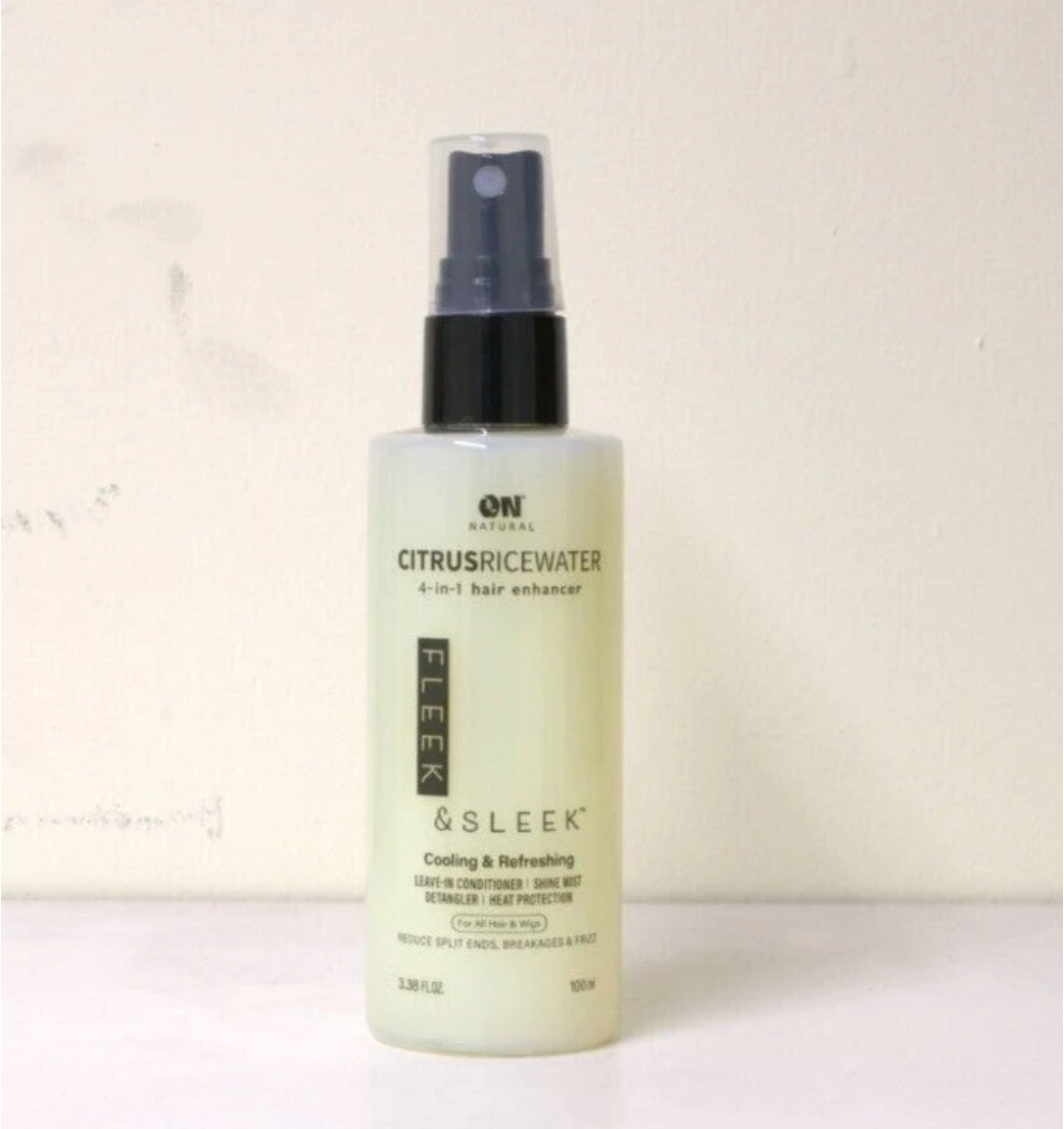 ON NATURAL - HAIR ENHANCER -FLEEK & SLEEK- 14-IN-1-TURMERIC BIOTIN - 3.3 OZ