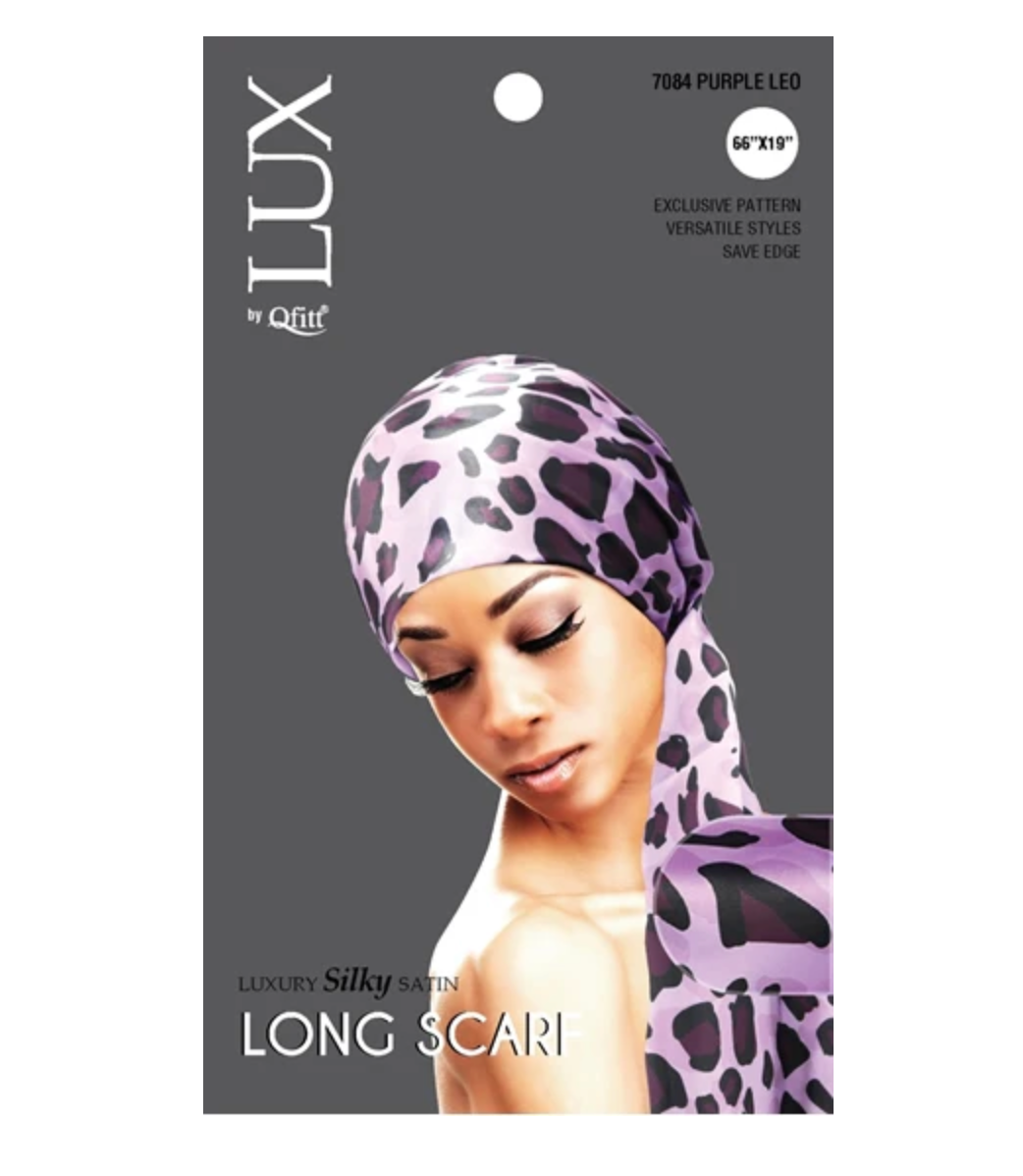 lux by Qfitt - luxury silky satin - long scarf - assorted