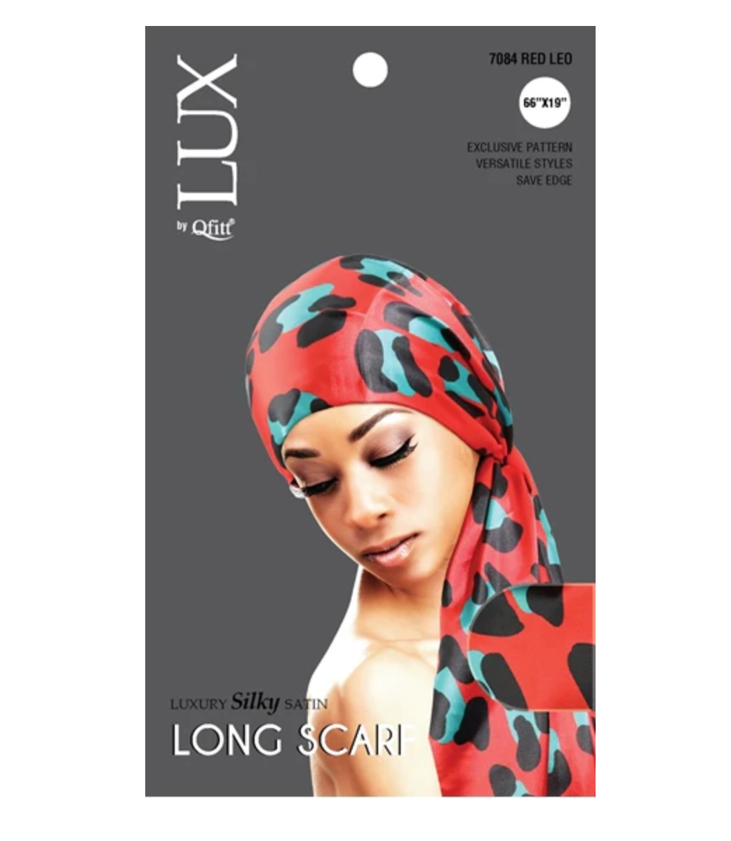 lux by Qfitt - luxury silky satin - long scarf - assorted