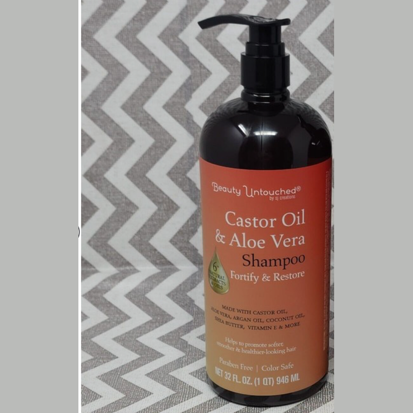 BEAUTY UNTOUCHED - CASTOR OIL & ALOE VERA - SHAMPOO