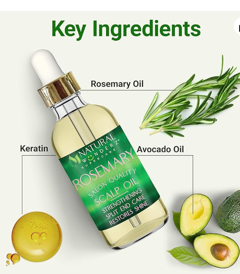 Natural Wonderz Supercare - Rosemary - Castor Oil - Scalp Oil