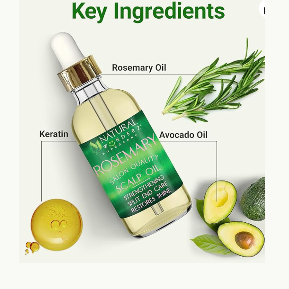 Natural Wonderz Supercare - Rosemary - Castor Oil - Scalp Oil