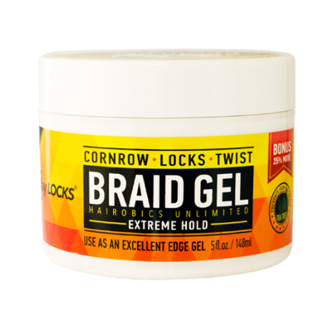 Allday braid gel - cornrow-locks-twist-extreme hold - 10 oz