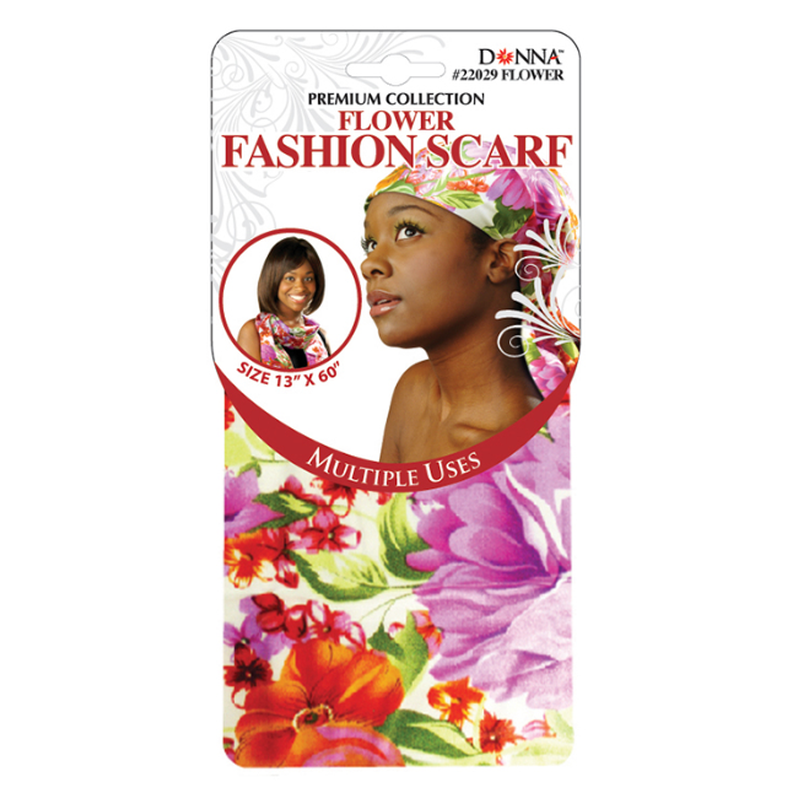 DONNA - FLOWER FASHION SCARF - PREMIUM COLLECTION