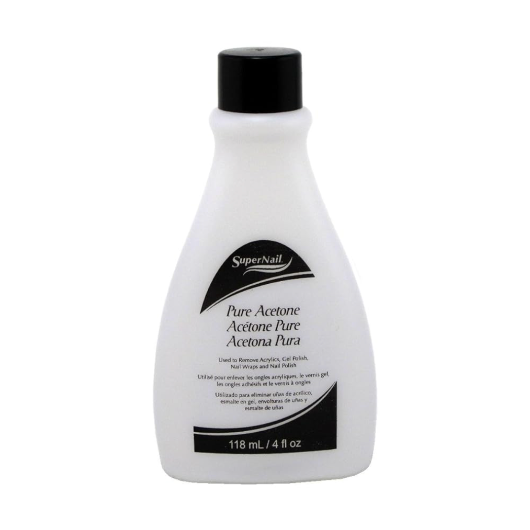 SuperNail-Acetone Polish Remover - 4 oz