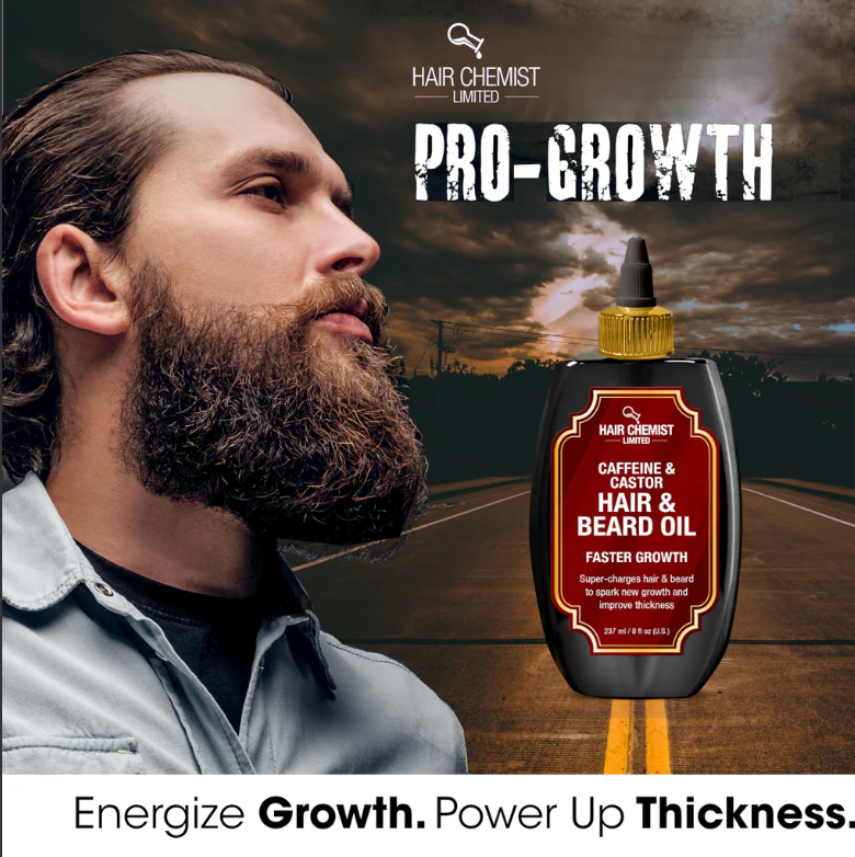Hair Chemist Limited - Caffeine & Castor | Hair & Beard Oil