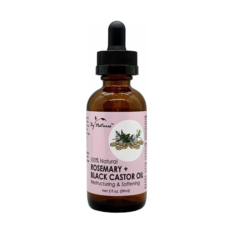 By Natures - 100% Natural Rosemary Mint + Black Castor Oil