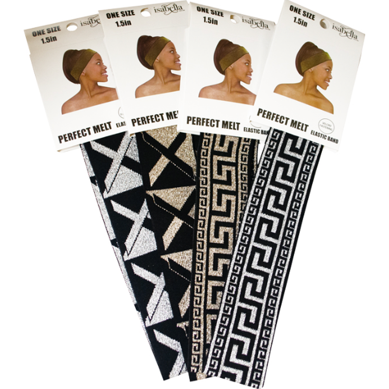 ANA BEAUTY - FASHION EDGE BAND - NON-SLIP VELCRO - 1.5 IN