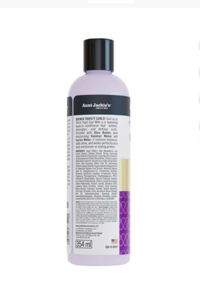 Aunt Jackie's Curl La La Curl & Coils Curl Milk
