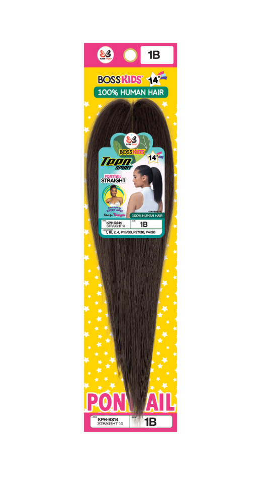 BOSS KIDS-TEEN SPIRIT-PONYTAIL-KPH-BS14-STRAIGHT-14''