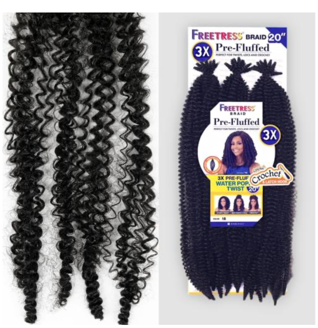 SHAKE N GO - FB - 3X PRE-FLUFFED POPPIN' TWIST - SKBHX20 - 20''