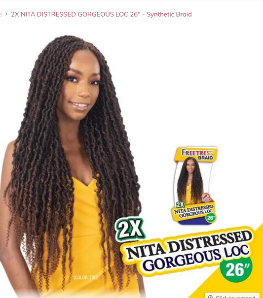 SHAKE N GO - FB - 2X NITA DISTRESSED GORGEOUS LOC  - 26''