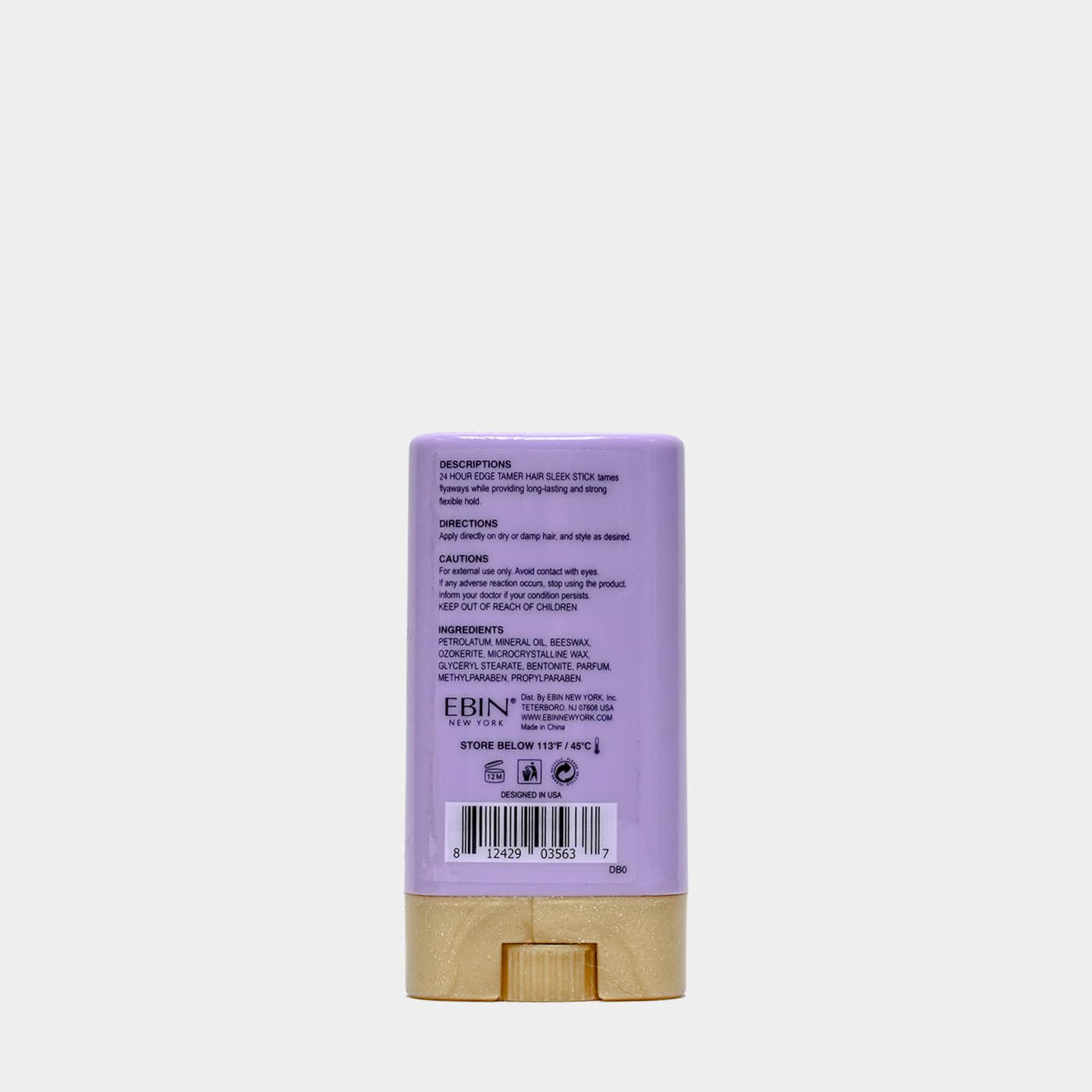 EBIN NEW YORK - 24 Hour Edge Tamer Sleek Hair Wax Stick - Wild Berry (0.53oz: 0.5oz)