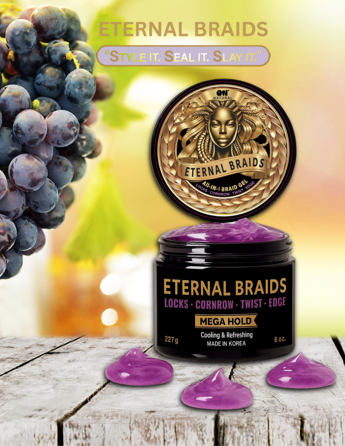 ON Natural USA - ON Natural - Eternal Braids - Locking Mousse for Braids