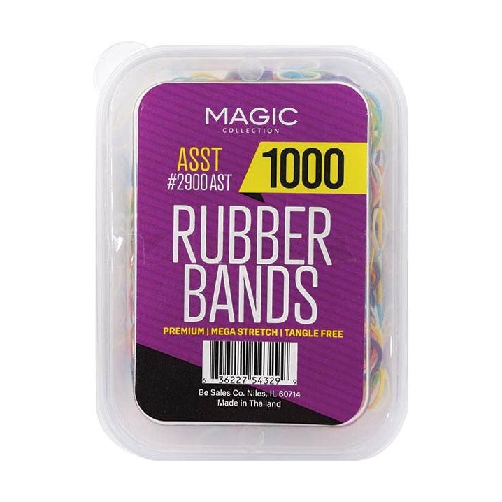 MAGIC COLLECTION RUBBER BANDS PREMIUM - ASSORT 500CT