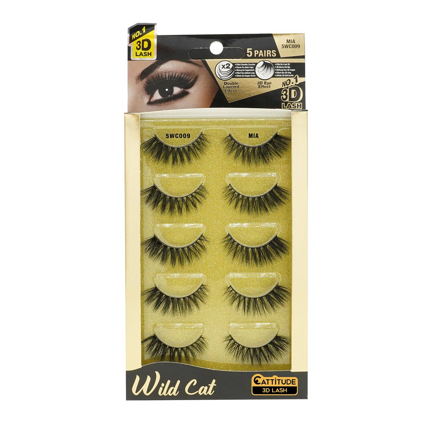 EBIN NEW YORK - Wild Cat Lashes - 5 Pair: Sophie
