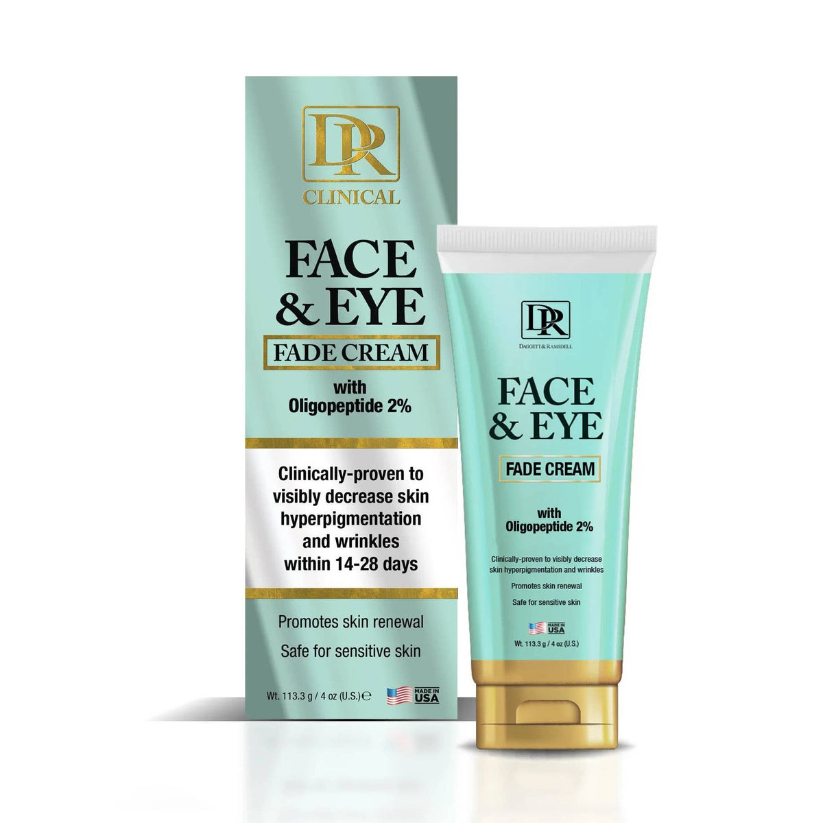 Dr. Clinical Face & Eye Fade Cream – 4oz, 2% Oligopeptide
