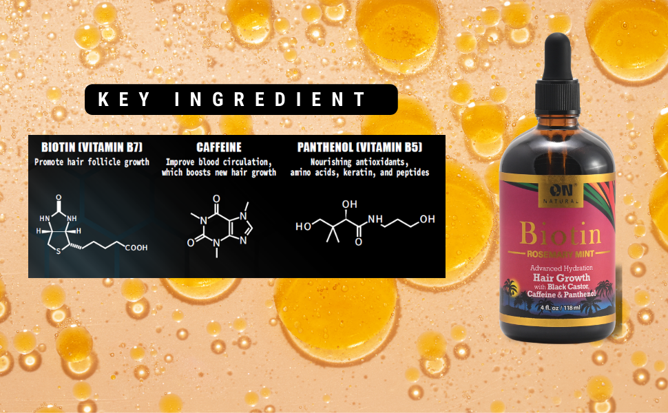 ON Natural USA - ON NATURAL - Biotin Oil Rosemary Mint 4oz