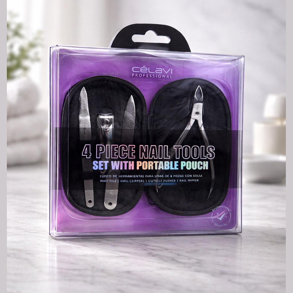 CELAVI - PROFESSIONAL - 4 PIECE NAIL TOOLS SET