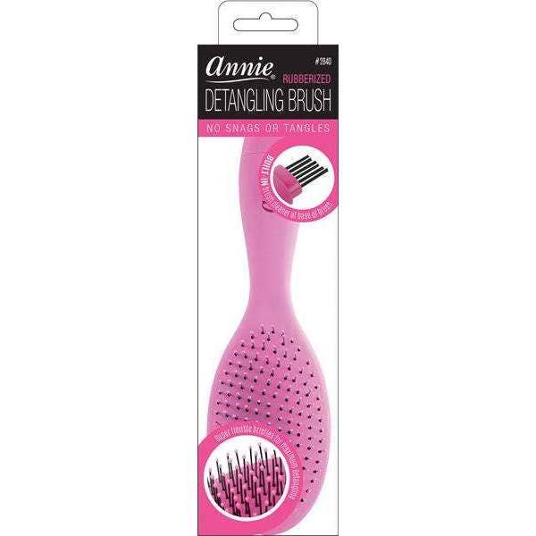 Annie International, Inc. - Detangling Brush with Built-in Cleaner