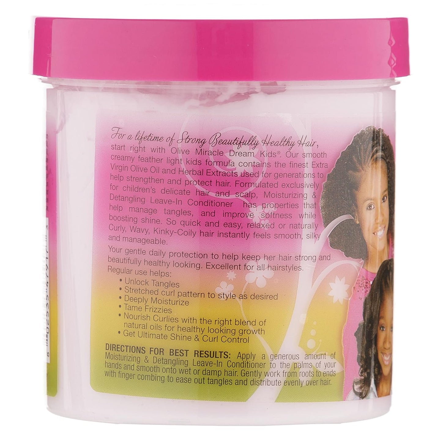 African Pride Dream Kids Olive Miracle Detangling Moisturizing Leave-In Conditioner - Contains Olive Oil, Moisturizes & Nourishes Coils & Hair Curls, 15 Oz