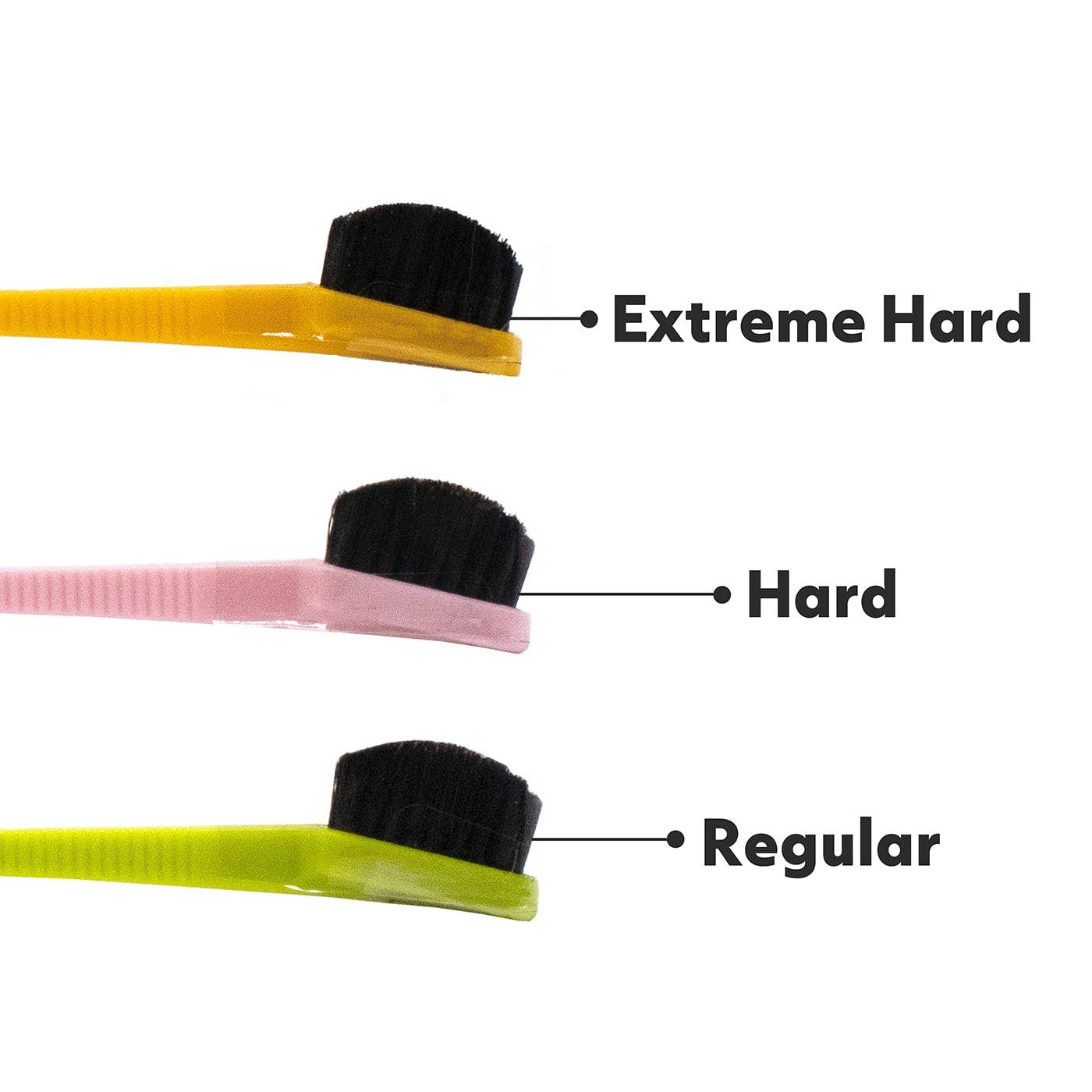 EBIN NEW YORK - 24 Hour Edge Tamer Brushes Bristle - 3 Pack: Swine Bristles