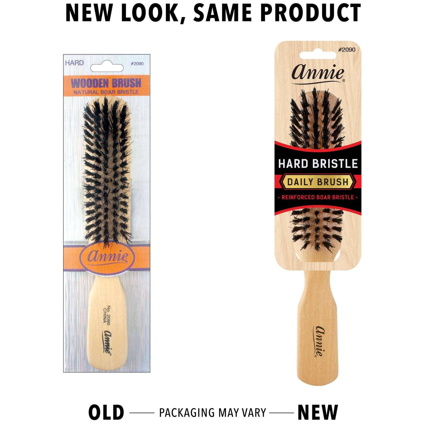 Annie International, Inc. - Annie Hard Wooden Brush Boar Bristle 5 Row