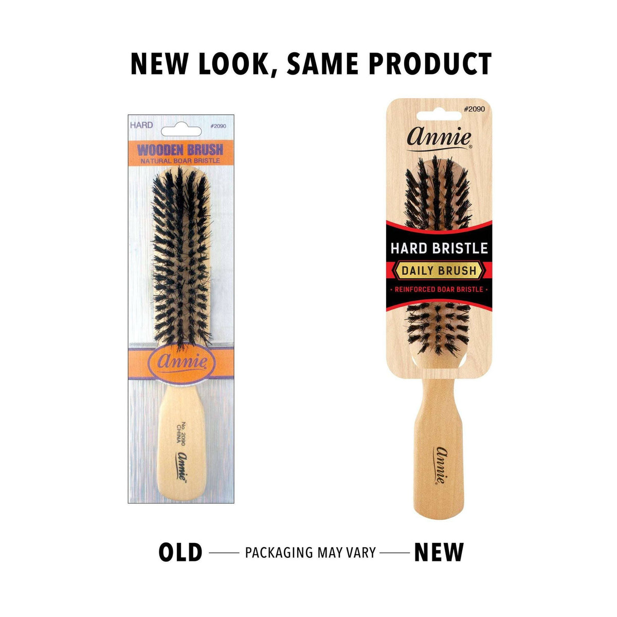Annie International, Inc. - Annie Hard Wooden Brush Boar Bristle 5 Row