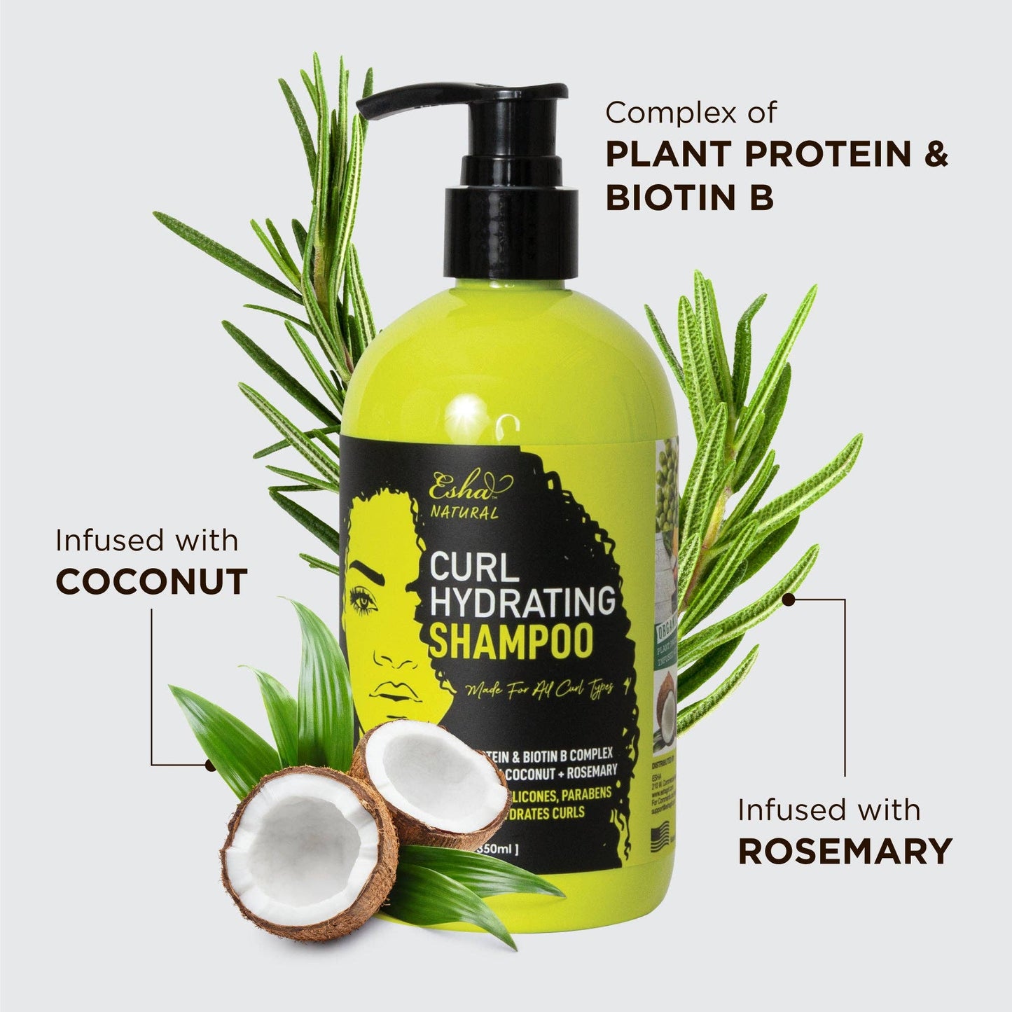 Esha Girl - Esha Natural Curl Hydrating Shampoo: 12oz (350ml)