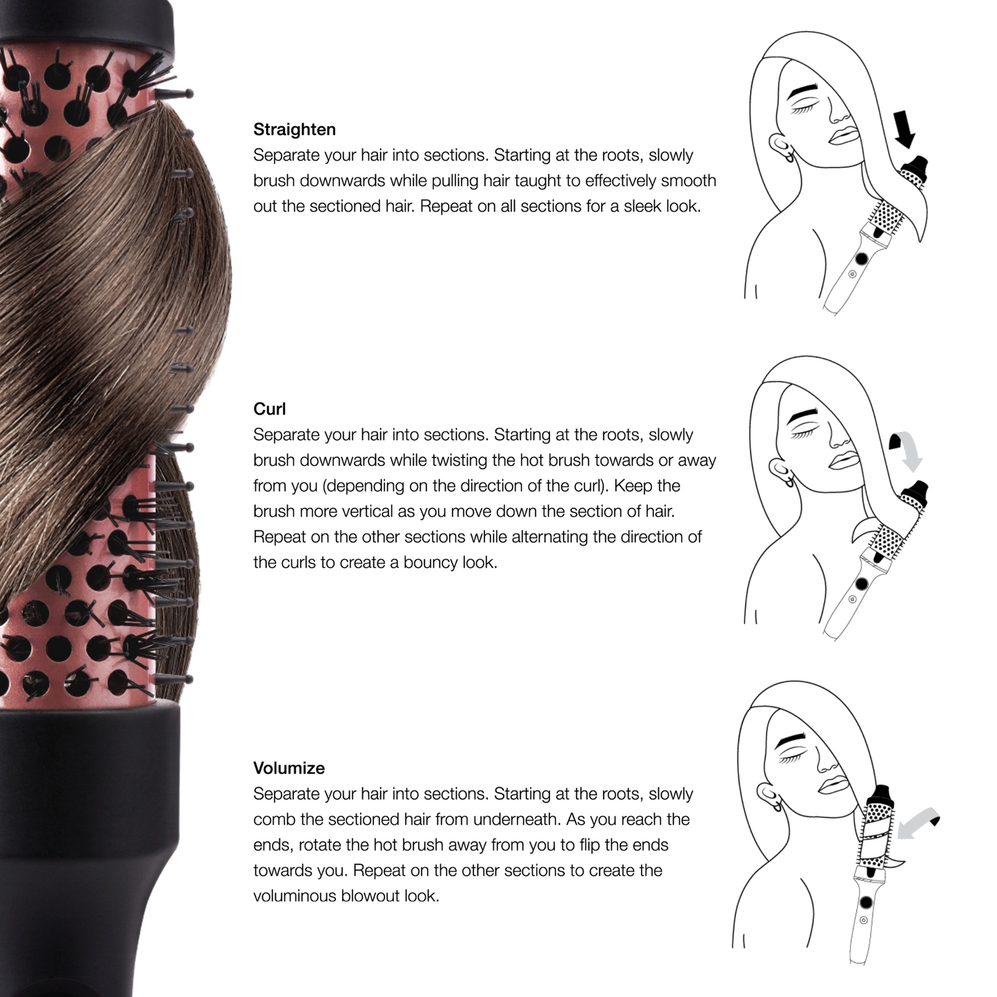 Annie International, Inc. - Hot & Hotter Tourmaline Ceramic Hot Styling Brush 1.25"