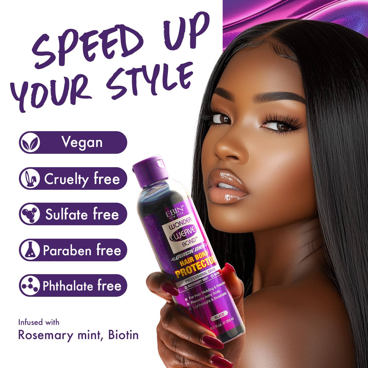 EBIN NEW YORK - Wonder Weave Bond Hair Protector (Clear): 3.38oz/100mL