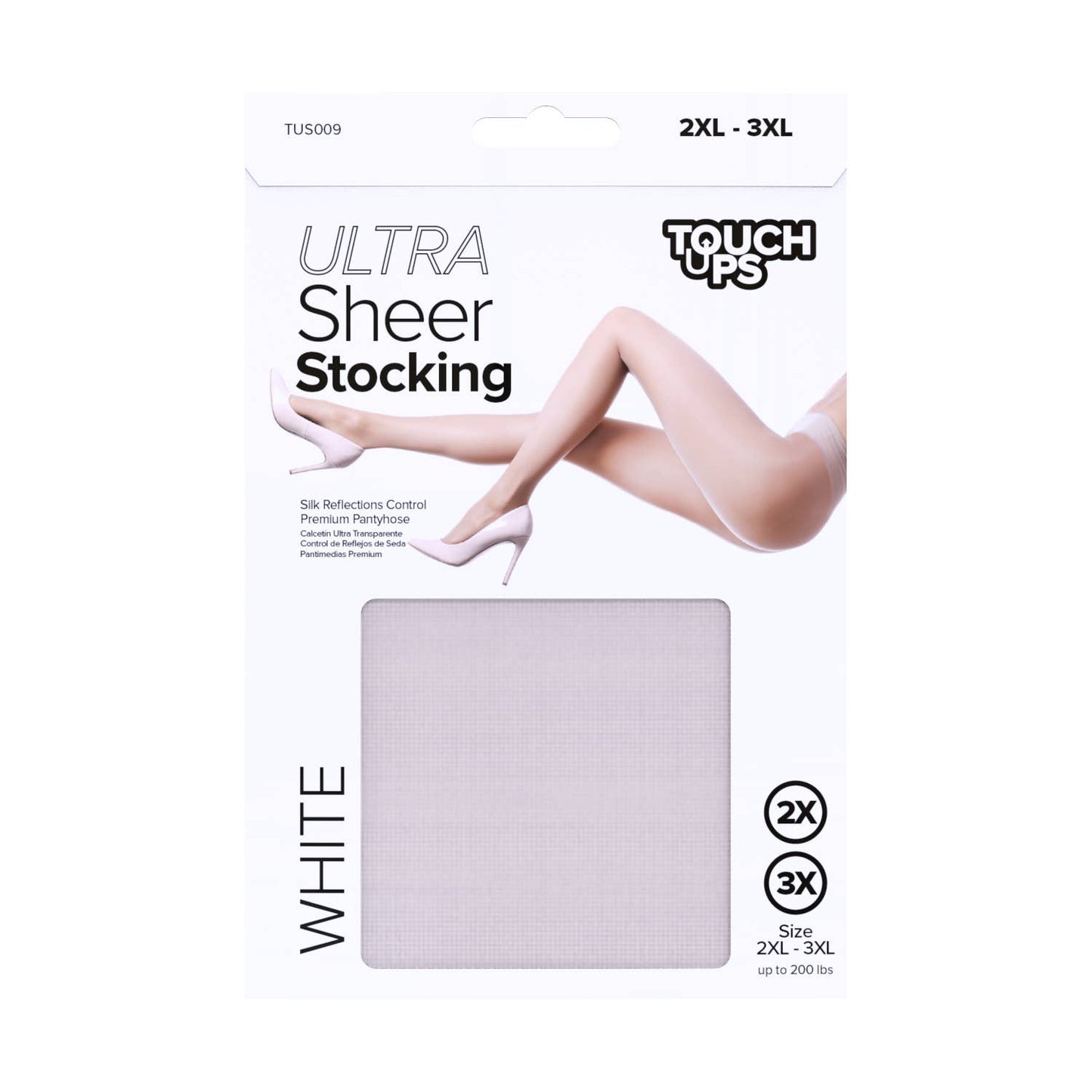 Touch Ups Ultra Sheer Stocking: Off Black - L-XL