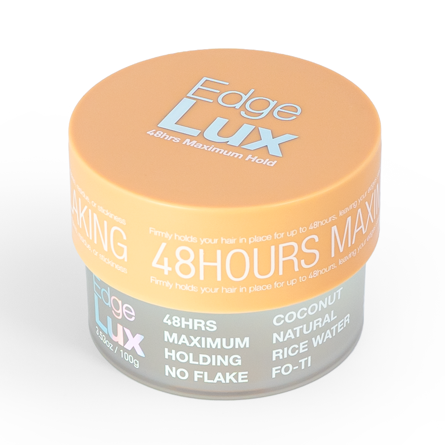 Lux Collection Edge Lux Edge Control Wax 48Hour Maximum Hold: Peach / 100g (12pc)