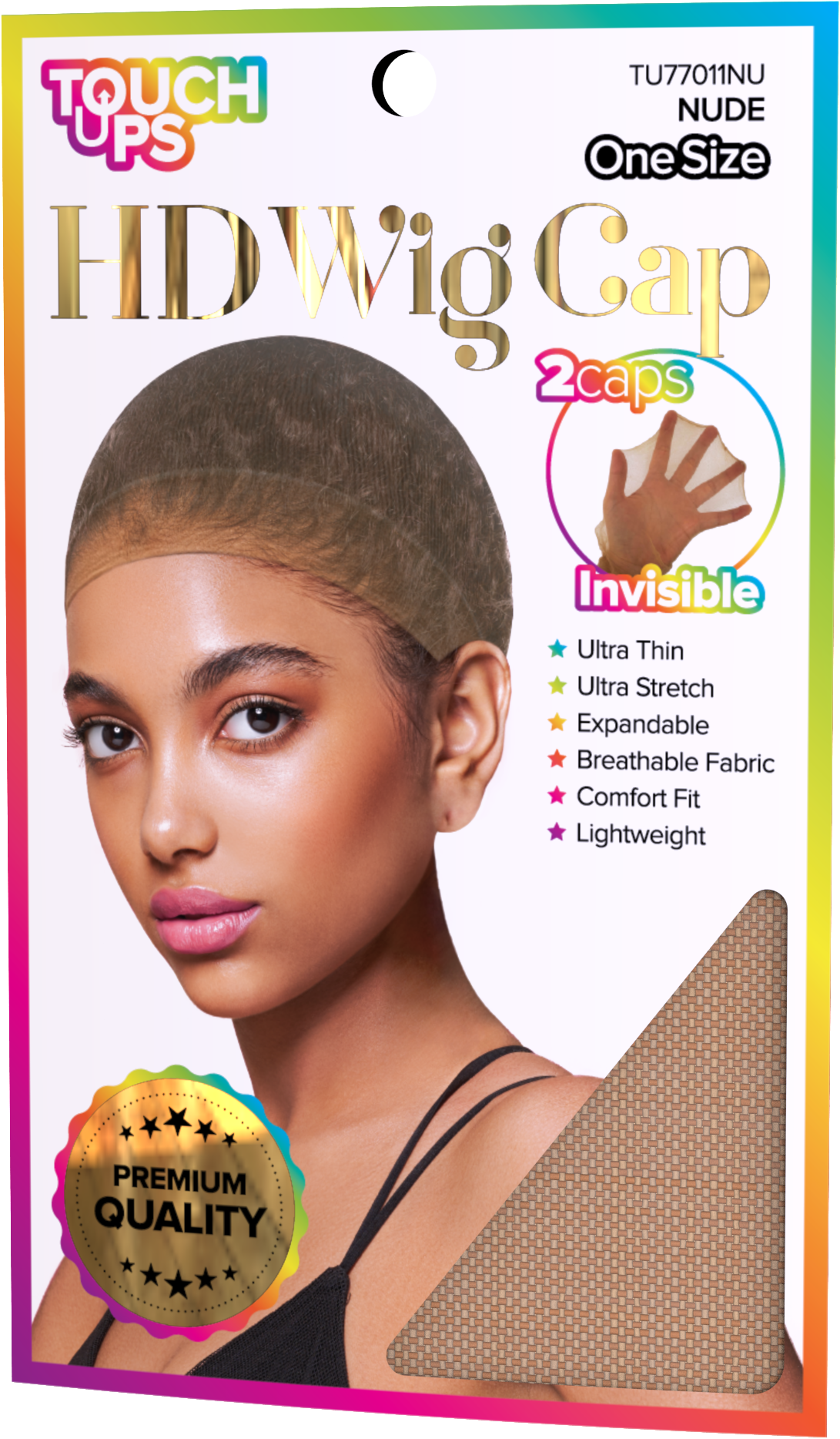 HD Invisible Ultra Thin Expandable Wig Cap: TU77011LB
