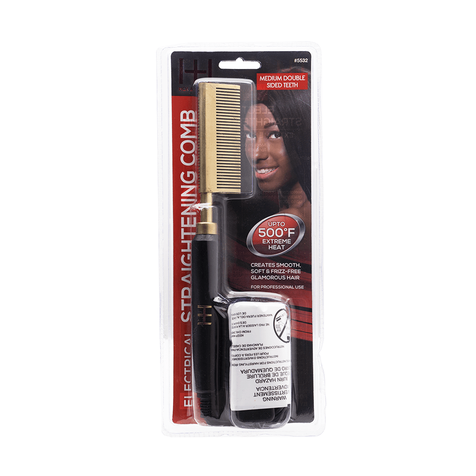 Hot & Hotter Electric Straightening Comb Medium Double Sided