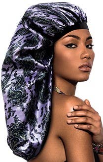BONNET CAP X-TRA LONG SILKY -  (DOUBLE) - PAISLEY ASSORTED