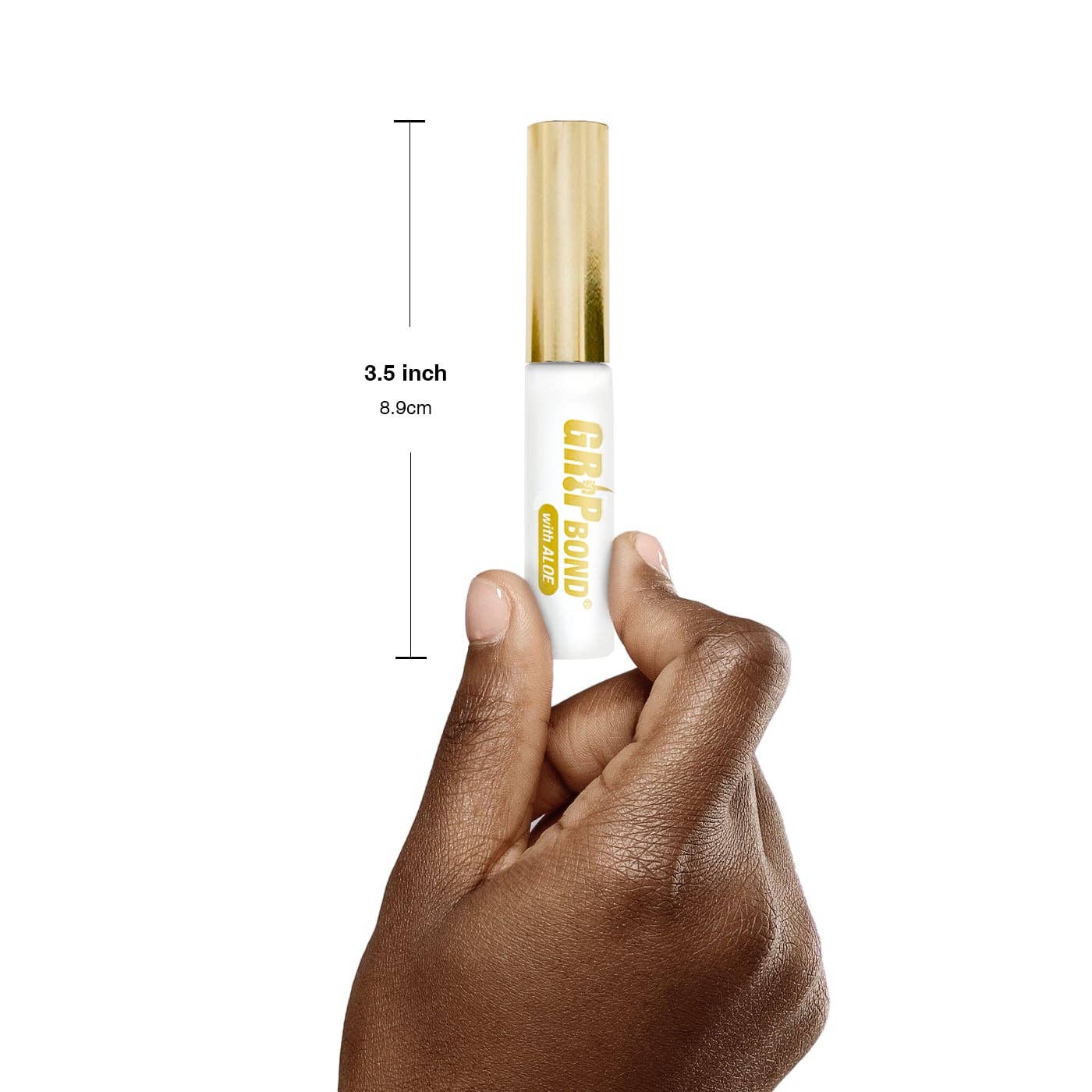 EBIN NEW YORK - GRIP BOND LASH ADHESIVE with ALOE - WHITE / BRUSH