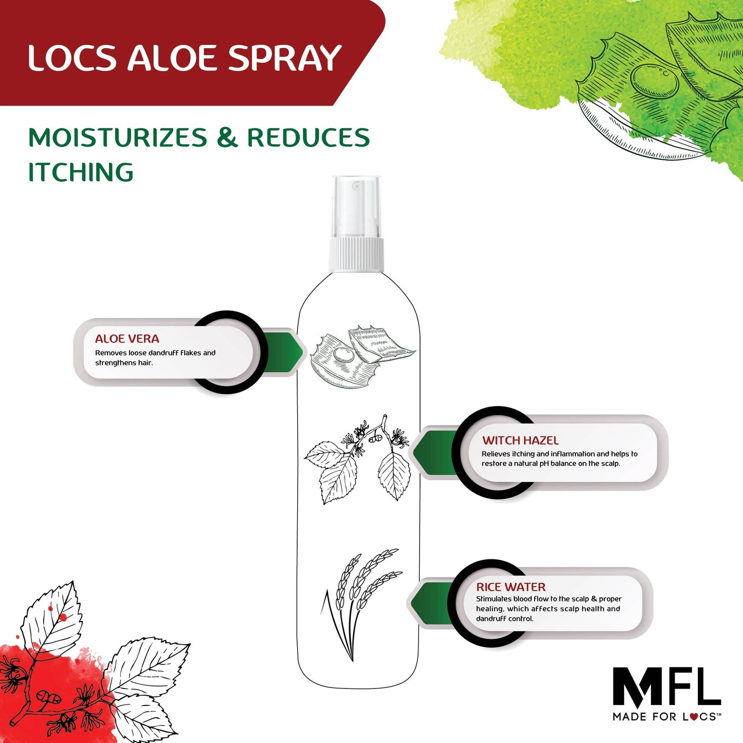 Made For Locs - Locs Vegan Aloe Spray | 8 oz