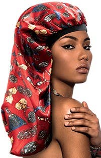 BONNET CAP X-TRA LONG SILKY -  (DOUBLE) - BELL ASSORTED