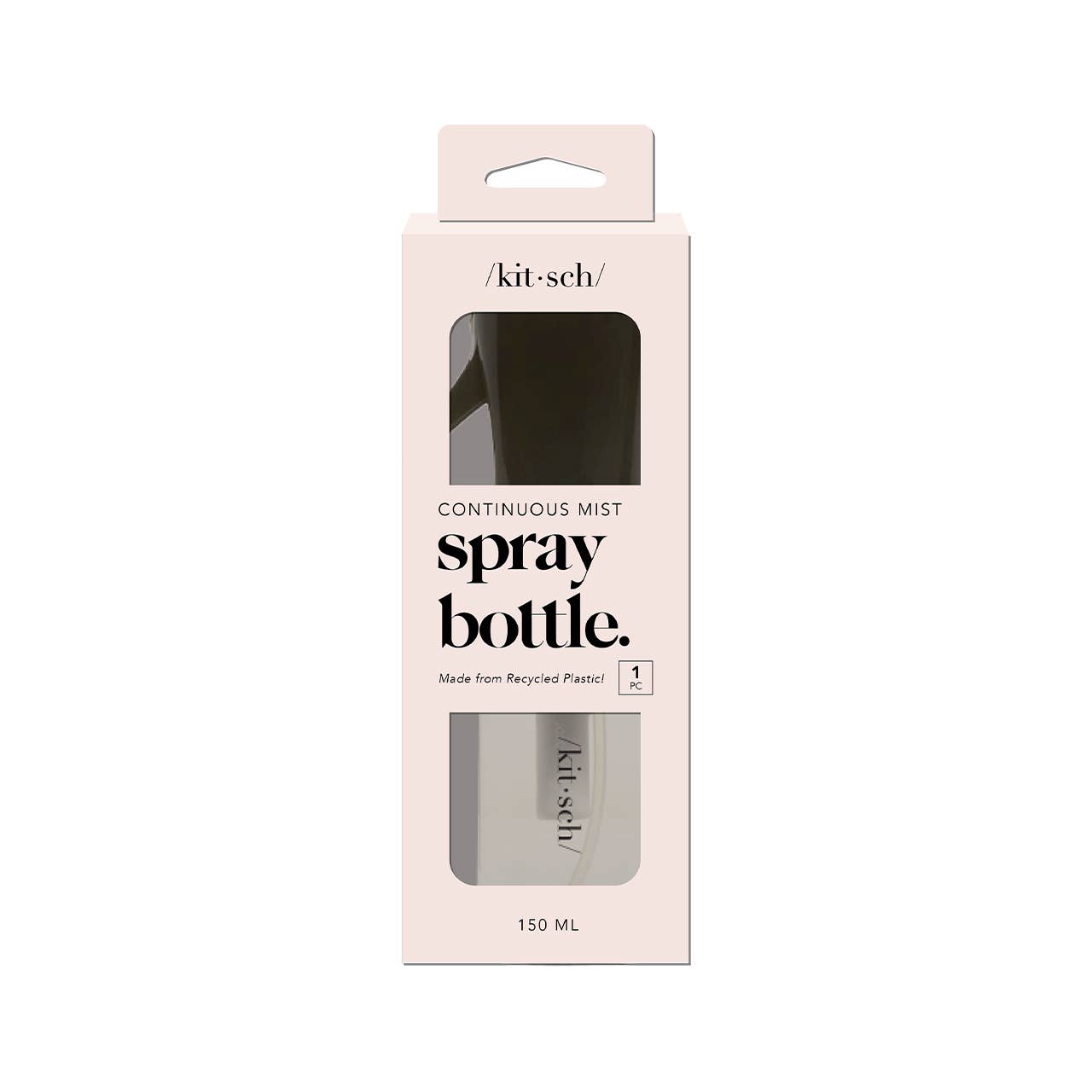 KITSCH - Recycled Plastic Continuous Spray Bottle - Black