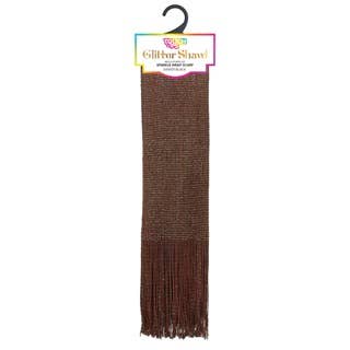 Touch Ups Glitter Shawl: Red