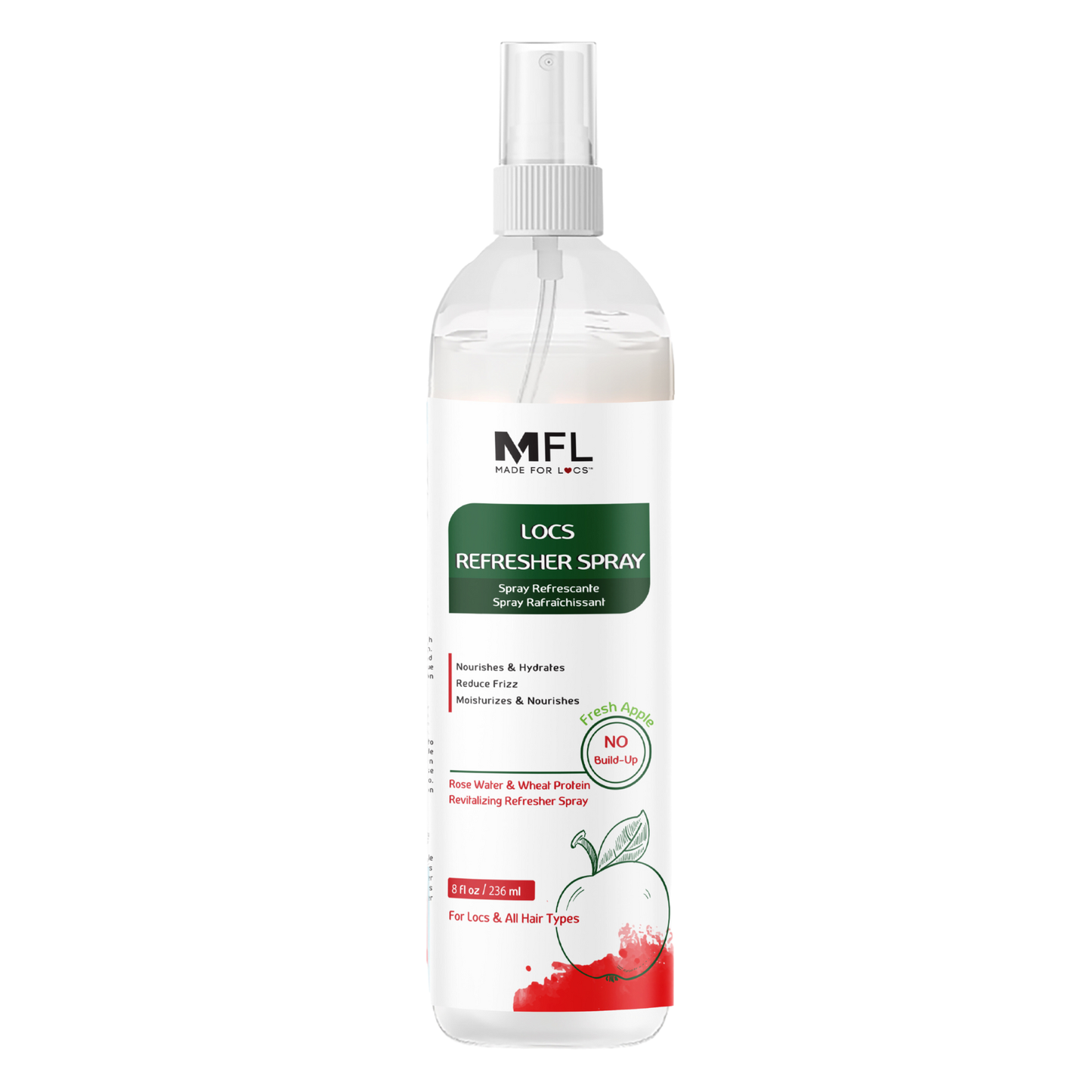 Made For Locs - Locs Rose-Water Refresher Spray | 8 oz: Pomegranate Pear