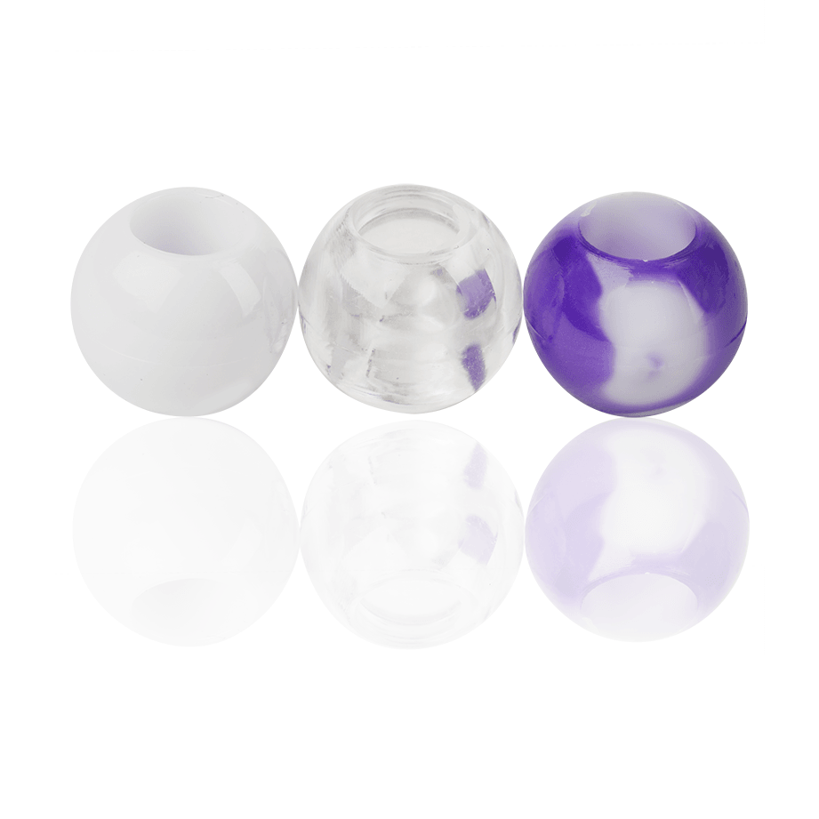 Annie International, Inc. - Joy Round Plastic Beads XL Purple Two Tone Mix